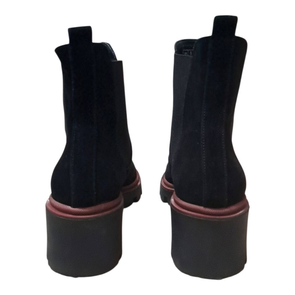 Antonio de Faria Black Suede Chelsea Boots – EU 39 / US 8 – Portugal Made - Picture 13 of 16